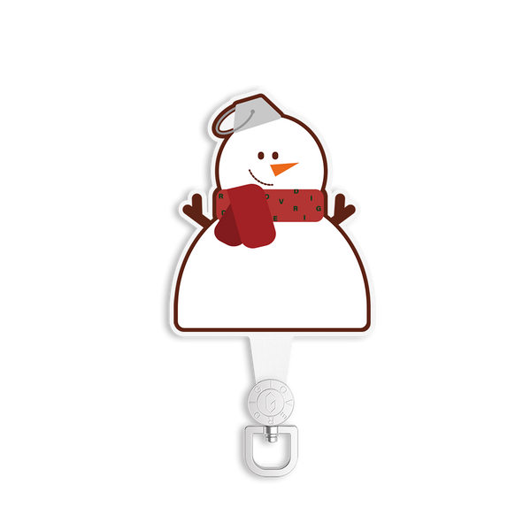360旋轉掛繩墊片(Xmas) / 雪人